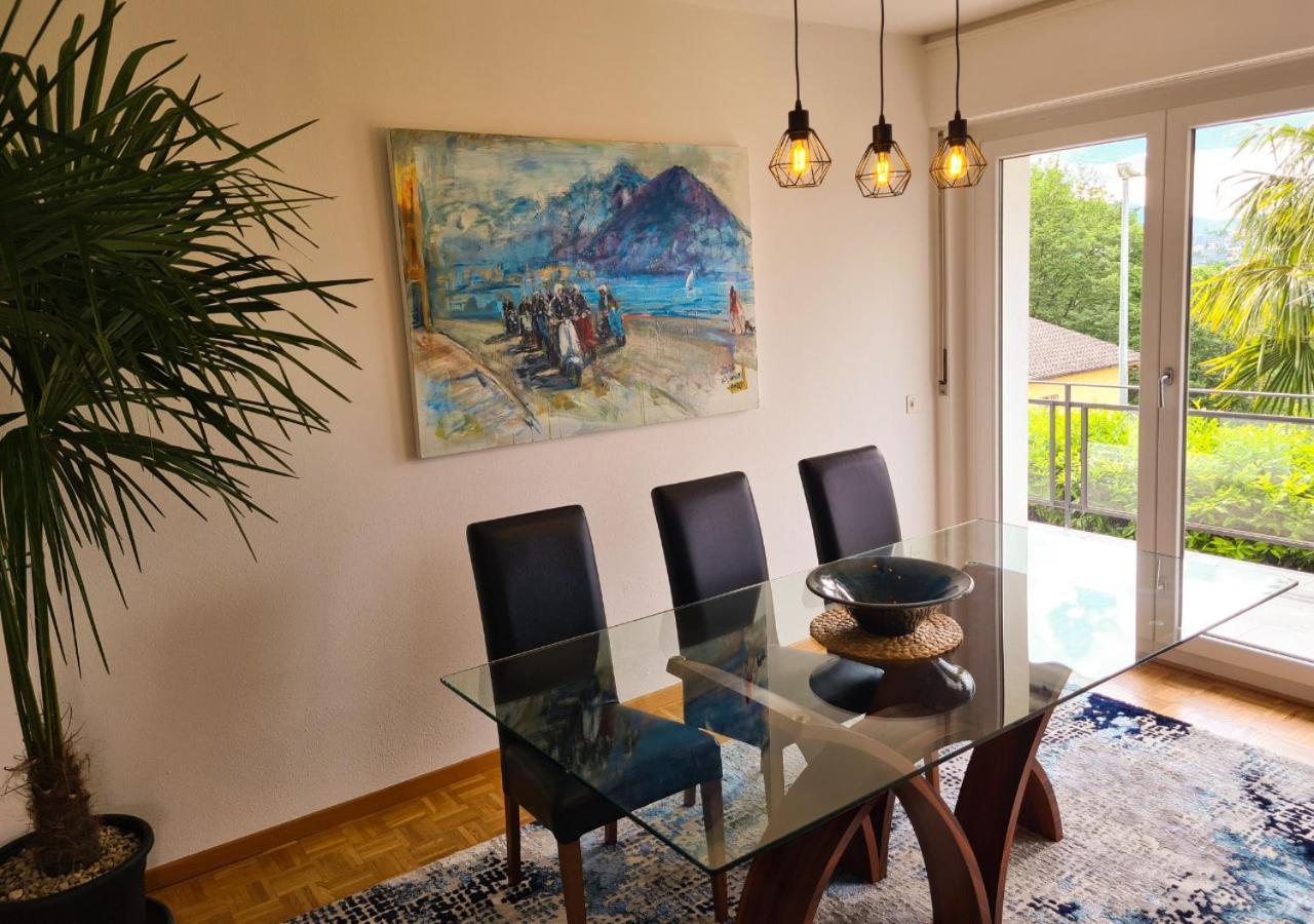 Suite Apartment With A View And Free Parking Lugano Ngoại thất bức ảnh